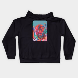 The crowned mermaid Kids Hoodie